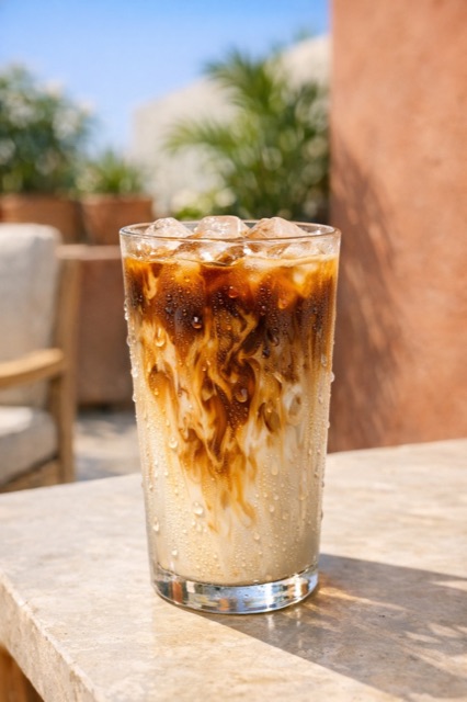 Iced coffee vertical post